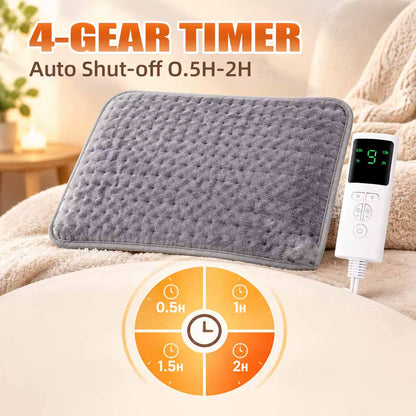 30*60/40*76/50*100Cm Electric Heating Pad 10 Heat Levels 3 Timers Winter Warm Blanket Waist, Abdomen and Shoulder Pain Relief