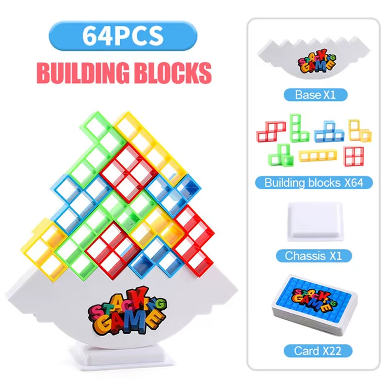 Puzzle Toy Tower Fun Balance Stacking Building Block Brick Board Game for Kids Adults Friends Team Dorm Family Night Party Games
