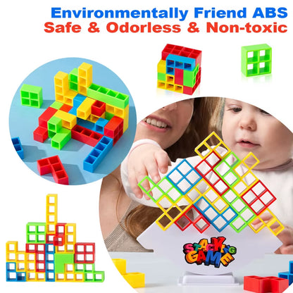 Puzzle Toy Tower Fun Balance Stacking Building Block Brick Board Game for Kids Adults Friends Team Dorm Family Night Party Games