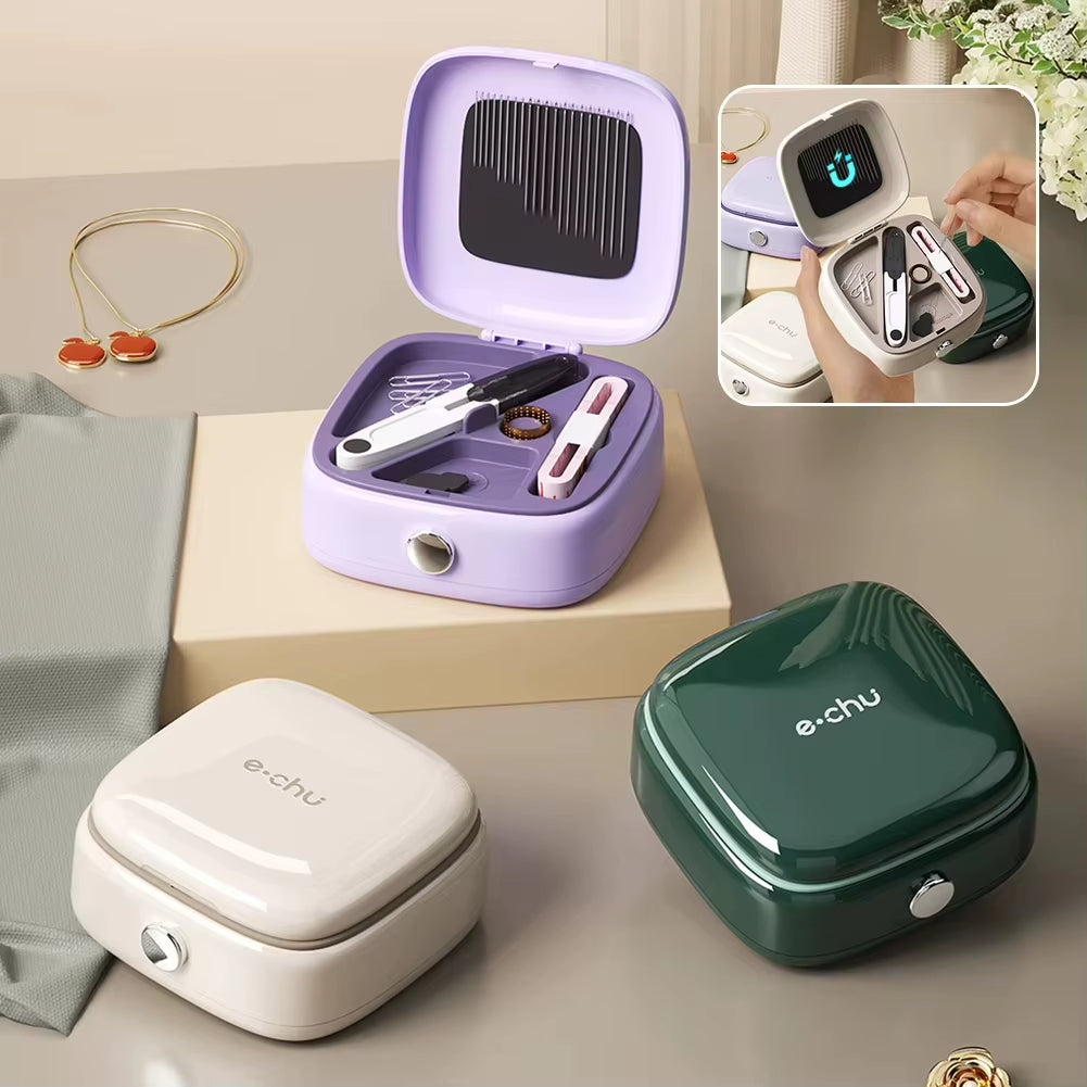 1Set Mini Magnetic Sewing Kit Needle and Thread Kit Sewing Supplies and Accessories Matching Magnetic Needle and Thread Box