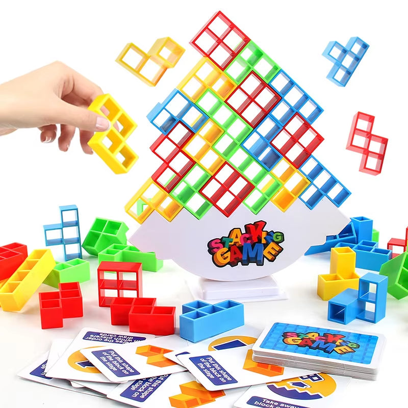 Puzzle Toy Tower Fun Balance Stacking Building Block Brick Board Game for Kids Adults Friends Team Dorm Family Night Party Games