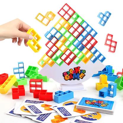 Puzzle Toy Tower Fun Balance Stacking Building Block Brick Board Game for Kids Adults Friends Team Dorm Family Night Party Games