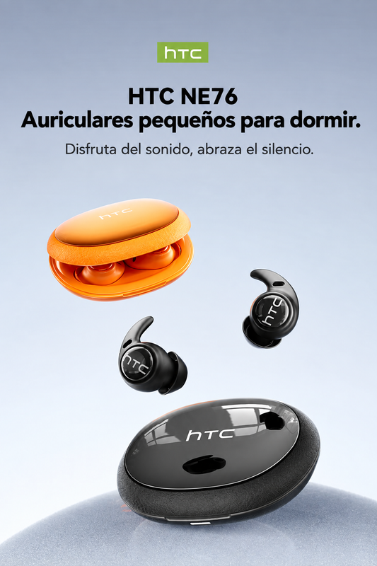 Auriculares inalámbricos compactos HTC NE76 con Bluetooth 6.0